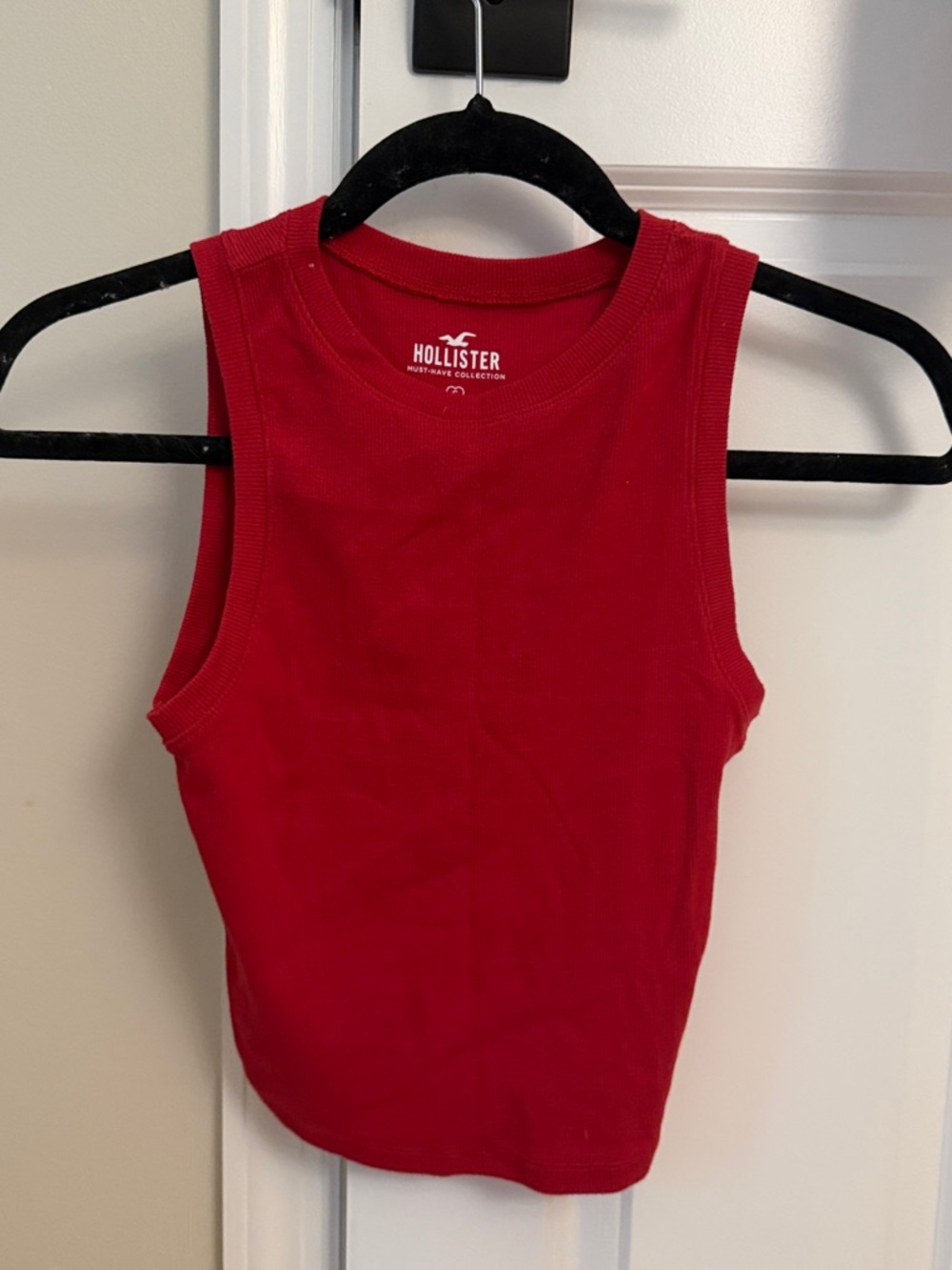 Hollister Scarlet Ribbed Sleeveless Tank